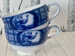 The pair of cups and saucers, Johnson & Bros – Villa Vintage