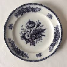 Antique 1884 - 1862 Hulme Flora Flow Mulberry Octagonal ...