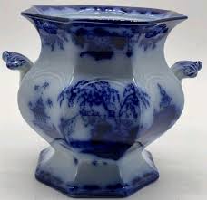 J & G Alcock Oriental Stone Flow Blue Scinde Bowl | eBay