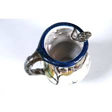 French Faience Puzzle Jug, Late 19th Century | Chairish