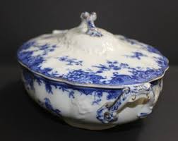 Antique Adams & Co Bridal Veil 11 1/4" Vegetable Bowl With ...