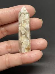 Flower Agate Crystal Point From Madagascar 11g | eBay