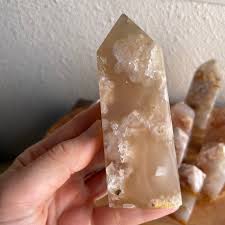 Flower Agate Tower (2.25-4.25") - Choose Your Size - Natural ...