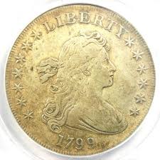 1799 Draped Bust Silver Dollar $1 Coin - Certified ANACS XF40 Details (EF40) | eBay