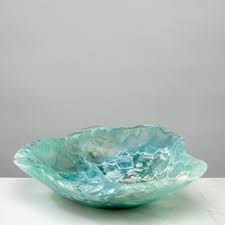 KALIFANO | Natural Blue / Green Fluorite Bowl 14.5" From ...