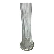 Fluted Tall Glass Mid Century Vase – Post Furnishings