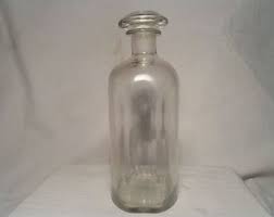 Buy Vintage Glass Apothecary Bottle - for Liquid Substances ...