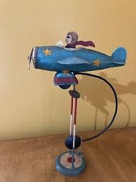 Authentic Models Rocking Airplane Balance Toy Handmade Metal Kinetic Folk Art | eBay