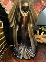 3 Light Vintage Tiffany bronze Lamp | eBay