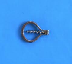 Antique Early Folding Bow Corkscrew with Barrel Joint Iron ...