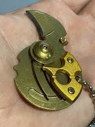 Self Defense Gold Tactical EDC Mini Pocket Knife Survival ...