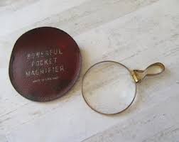 Vintage Magnifier, Folding Magnifier, Vintage Plastic, Small Accessory, Vintage Loupe, Pocket Size, Dealers Tool, Mid 20th Century, Useful - Etsy