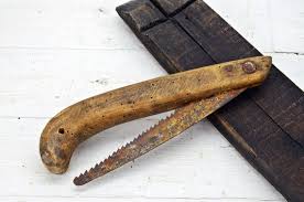 Antique Handmade Folding Saw: Primitive Farm Tool - Etsy
