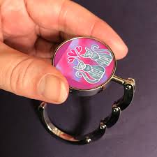 Pink Love Cats Hand Bag Hanger - Folding Tote Safety Hook ...