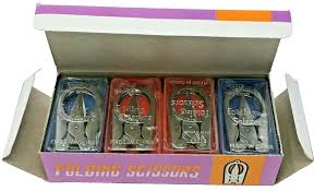 12-Pack FOLDING POCKET SCISSORS - 3.5" - Metal Sharp Durable ...