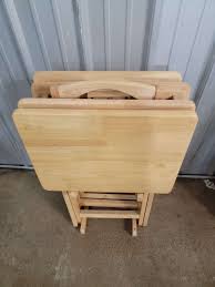Set of 4 Folding TV Tray Tables - Lil Dusty Online Auctions ...