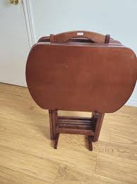 Vintage 5-piece Transitional Solid Wood Snack Table Set ,MCM ...