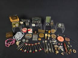 Large Lot Of Vintage And Antique Jewelry, Boxes, Watches, Belt Buckles, And Sterling