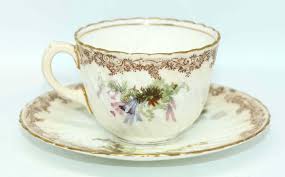 Prettiest Hand Coloured Antique Victorian Royal Doulton Burslem Fluted Teacup and Saucer C.1896 - Etsy Australia
