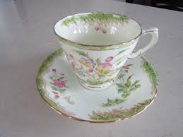 Sutherland Hand Painted Floral Teacup and Saucer - Etsy