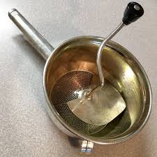 VTG FOOD MILL by FOLEY 6 1/2-7” Diameter. 4” Tall. 2 Pan ...