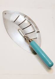 Vintage FOLEY Metal Pot Strainer Skimmer Aqua Turquoise ...