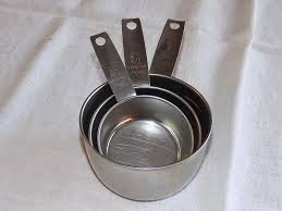 Vintage Foley Script Stainless Measuring Cups - Set of 3 - 1 ...