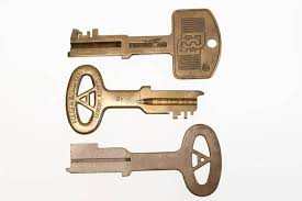3) Vintage Jail Keys Rr Brink & Folger Adam Co.