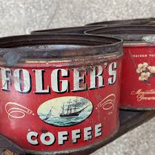 Vintage Repurposed Folgers Coffee Can Nut/Bolt Parts Bin Hardware Wooden Tray | eBay