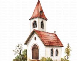 Tiny Church Clipart | 5 High Quality Jpg's | Digital ...