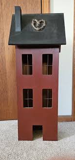 Tall Primitive Style Salt Box