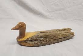 Hand Carved Wood Duck - Etsy