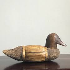 Primitive Corn Husk Duck Decoy | Chairish