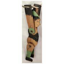 Vintage Handmade Naive Folk Art Acrobat/Trapeze Toy. For Sale at Ruby Lane