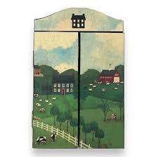 VINTAGE Hallmark American Landscape Folk Art 3.5x5" Photo ...