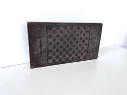 Antique Quebec Game Board: 1800s Folk Art Checkers/chess ...