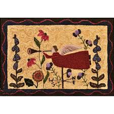 Rug Hooking Pattern: Sillouettes - Angel (1514) | Honey Bee ...