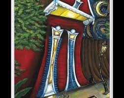 New Orleans Shotgun House Print - Etsy