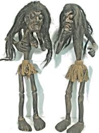 Vintage African Indonesian Teak Wood Hand Carved Man Woman ...