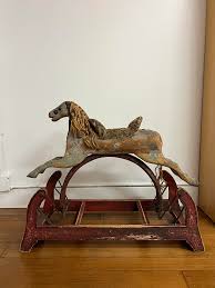 Antique Late 19th Century Whitney Reed Rocking Horse Glider ...
