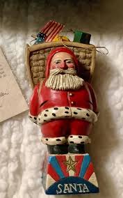 Leo Smith Folk Art Santa Figure, Legends Santa on Star Base With Toys in Backpack, Imited Edition 1440/3000 - Etsy