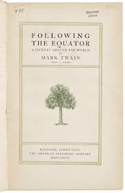 Sold at Auction: Mark Twain Following the Equator 1st Edition