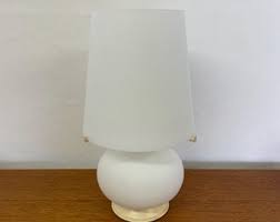 Fontana Table Lamp Made of White Glass No. 1853/0 60s Mid Century Vintage - Etsy