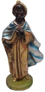 Vintage Paper Mache Christmas Nativity Composition Figurine ...