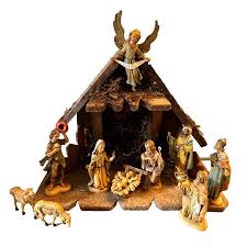 12 pc Depose Italy Nativity Stable Creche Figurines Holy ...