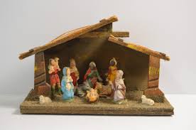 Vintage Nativity Set Manager Christmas Jesus Birth ...