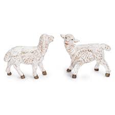 Fontanini White Sheep 6-PC Family - 5" Scale