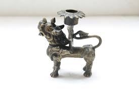Old Antique Original Himalayan Region Lion Figure Incense ...