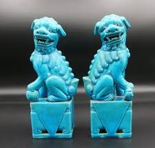 Foo Dog 6-10in. (15-25cm) Height Post - 1940 Antique Chinese Figurines & Statues for sale | eBay