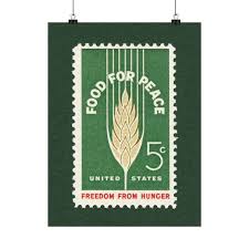 Vintage 'food for Peace' Stamp Print: 1963 World Food Congress - Museum-quality - Etsy